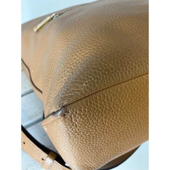 COACH F31507 LARGE BROWN PEBBLED LEATHER CROSSBODY BAG - Picture 8 of 16